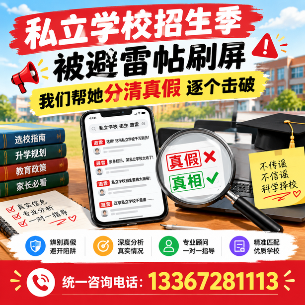 白杨小红书舆情合规处置：私立学校招生季被避雷帖刷屏，我们帮她分清真假逐个击破